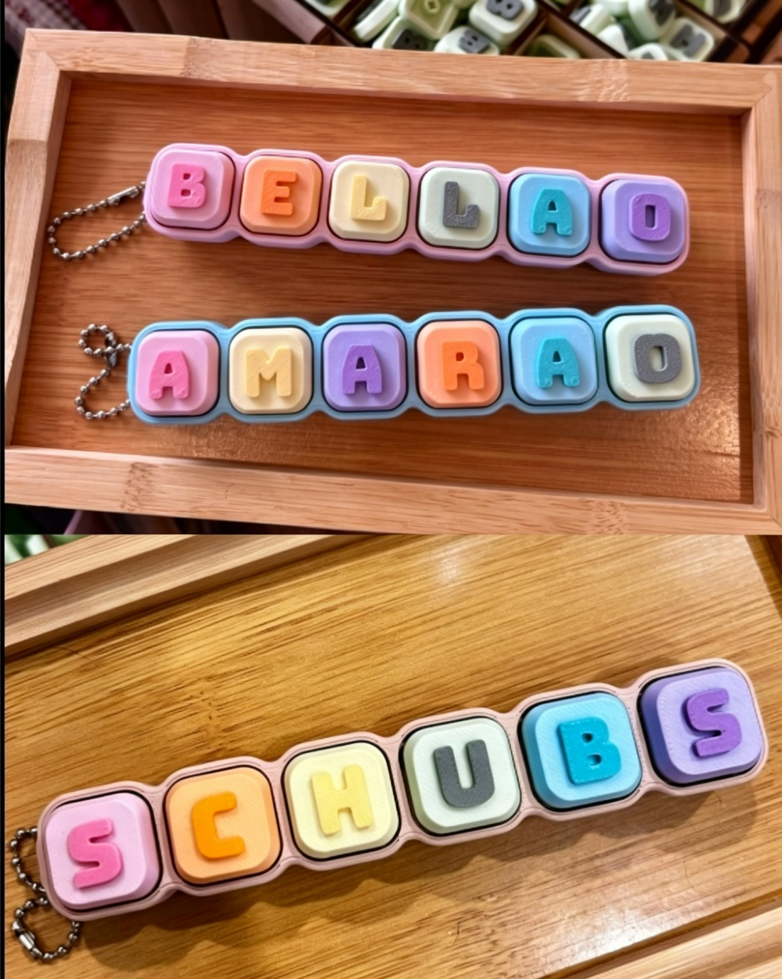 🎀 Custom Pastel Fidget Keychain: Your New Go-To Stress Reliever