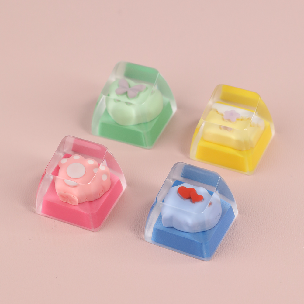 Sweet Swiss‑Roll Hello Kitty Artisan Keycap For Your Custom Keyboard