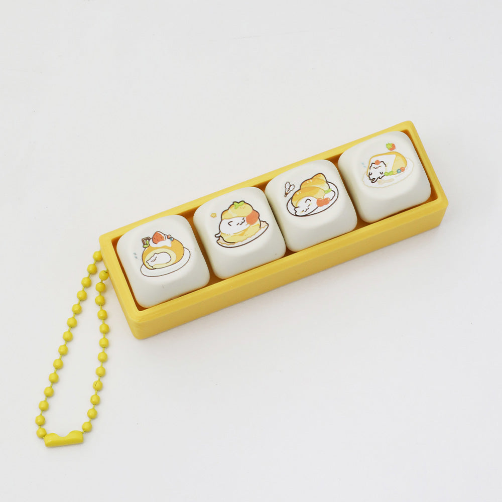 🥐 Sweet Treats & Satisfying Clicks: This Dessert-Themed Fidget Keychain Is Pure Joy