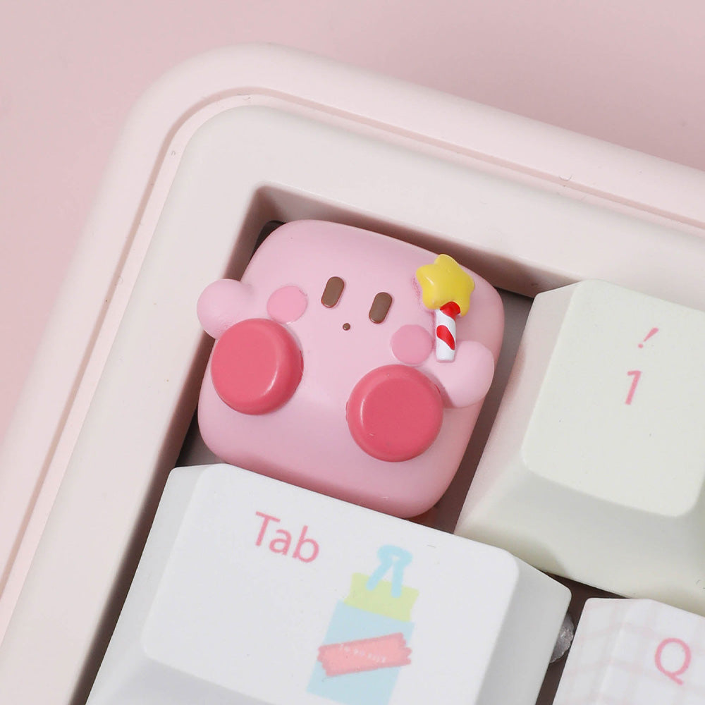 Kirby Star Wand 3D Handmade Resin Artisan Keycap
