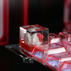 Skull & Roses Resin Artisan Keycap - Gothic Aesthetic for Mechanical Keyboards