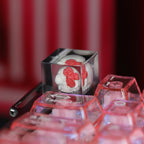 Skull & Roses Resin Artisan Keycap - Gothic Aesthetic for Mechanical Keyboards
