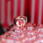 Skull & Roses Resin Artisan Keycap - Gothic Aesthetic for Mechanical Keyboards