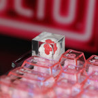 Skull & Roses Resin Artisan Keycap - Gothic Aesthetic for Mechanical Keyboards