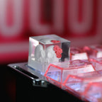 Skull & Roses Resin Artisan Keycap - Gothic Aesthetic for Mechanical Keyboards