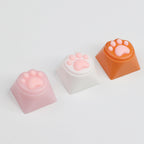Kawaii Silicone Cat Paw Artisan Keycap, Soft Tactile Keycap for Cherry MX Mechanical Keyboards