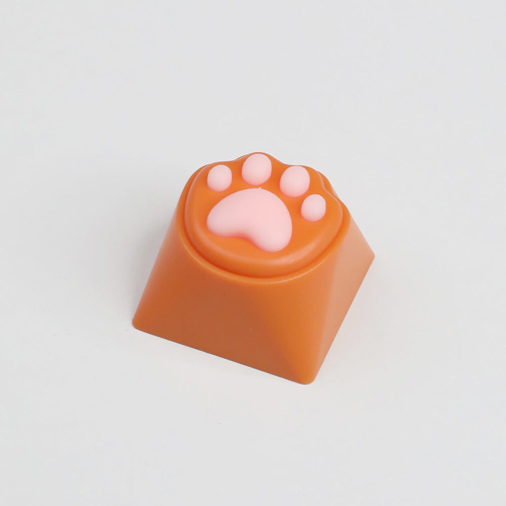 Kawaii Silicone Cat Paw Artisan Keycap, Soft Tactile Keycap for Cherry MX Mechanical Keyboards