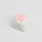 Kawaii Silicone Cat Paw Artisan Keycap, Soft Tactile Keycap for Cherry MX Mechanical Keyboards