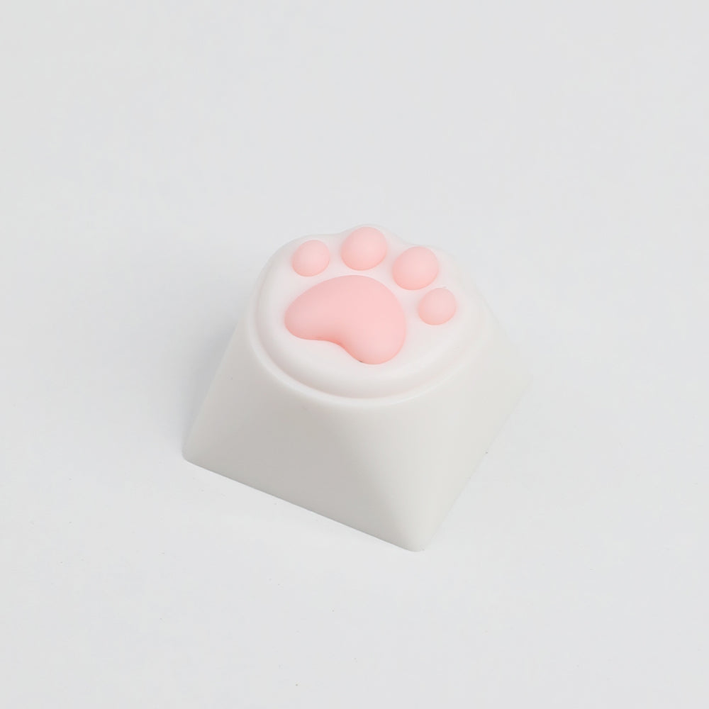 Kawaii Silicone Cat Paw Artisan Keycap, Soft Tactile Keycap for Cherry MX Mechanical Keyboards