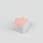 Cute Pink Bunny Paw Artisan Keycap, 3D Handmade Custom Keycap for Cherry MX Mechanical Keyboards