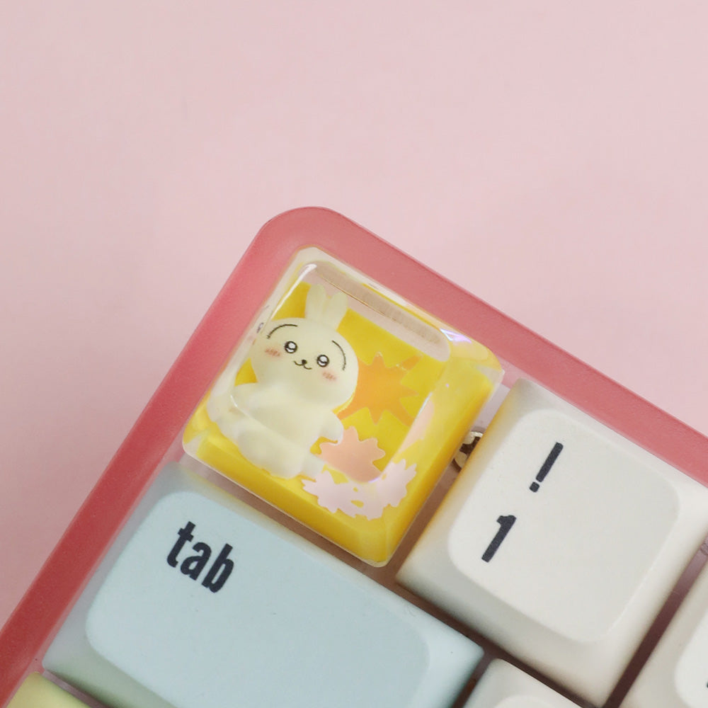Chiikawa Kawaii Resin Artisan Keycaps - 3 Cute Character Designs