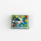 Pokémon Xerneas Artisan Resin Keycap - Handmade 3D Diorama for Mechanical Keyboards