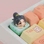 Valorant Agents Cute 3D Hand-painted Custom Keycaps, Translucent & Ergonomic Artisan Keycaps for Mechanical Keyboards