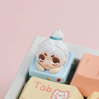Valorant Agents Cute 3D Hand-painted Custom Keycaps, Translucent & Ergonomic Artisan Keycaps for Mechanical Keyboards