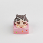 Valorant Agents Cute 3D Hand-painted Custom Keycaps, Translucent & Ergonomic Artisan Keycaps for Mechanical Keyboards