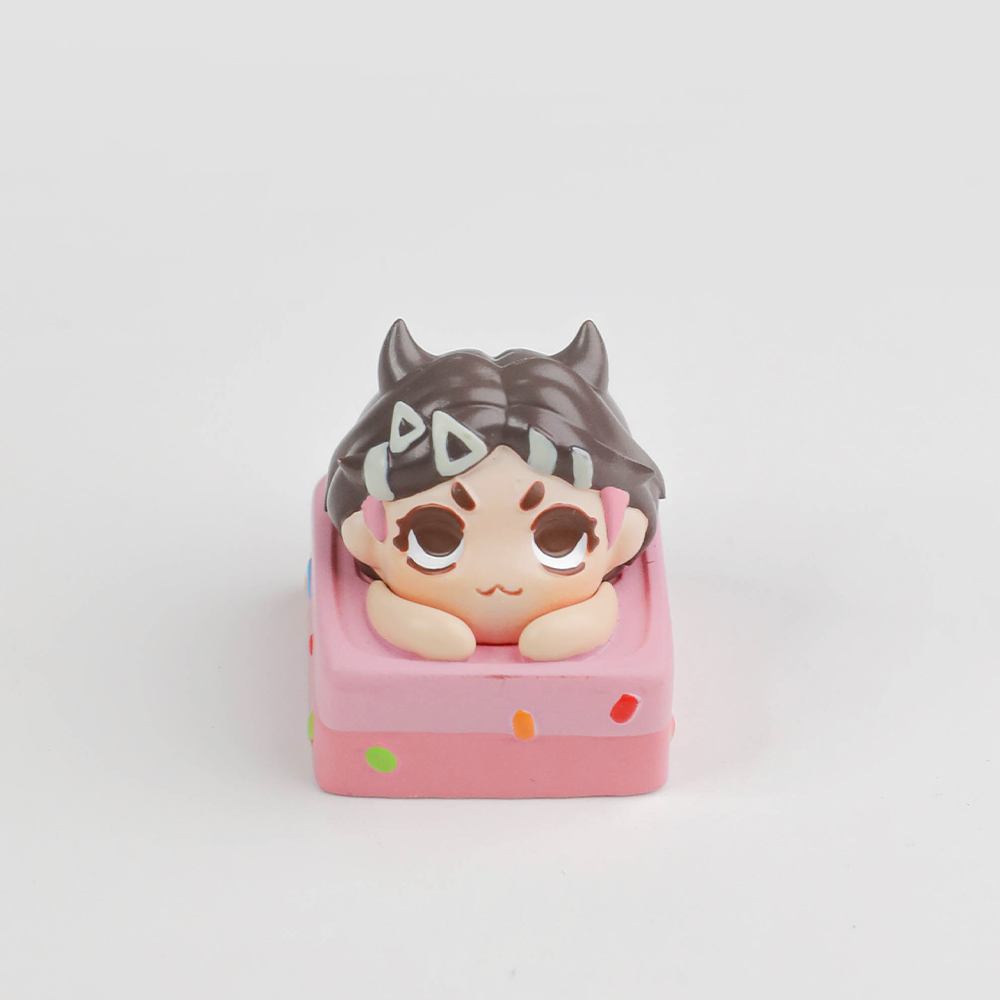 Valorant Agents Cute 3D Hand-painted Custom Keycaps, Translucent & Ergonomic Artisan Keycaps for Mechanical Keyboards