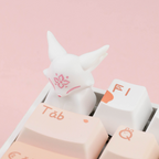 Fox Shaped Artisan Keycaps, Hand-painted Custom Keycaps for Mechanical Keyboards