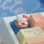 Hello Kitty Scuba Diving 3D Artisan Keycap