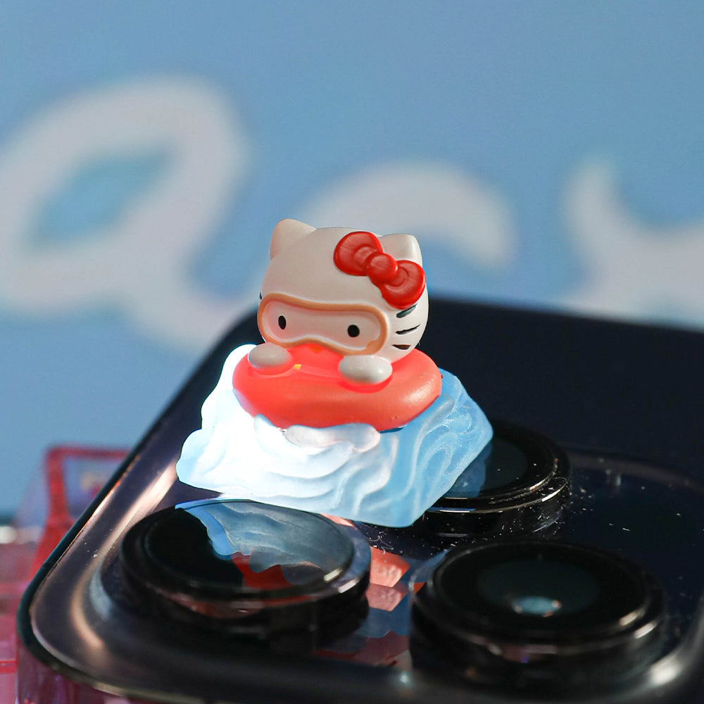 Hello Kitty Scuba Diving 3D Artisan Keycap
