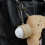 Basket of Buns Fidget Toy Cute Steamed Bun Shape Click Stress Relief Keychain Portable Anti-Anxiety Sensory Decompression Toy