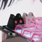 Pixel Cat 3D Artisan Keycaps (Black & White Set)