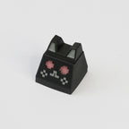 Pixel Cat 3D Artisan Keycaps (Black & White Set)
