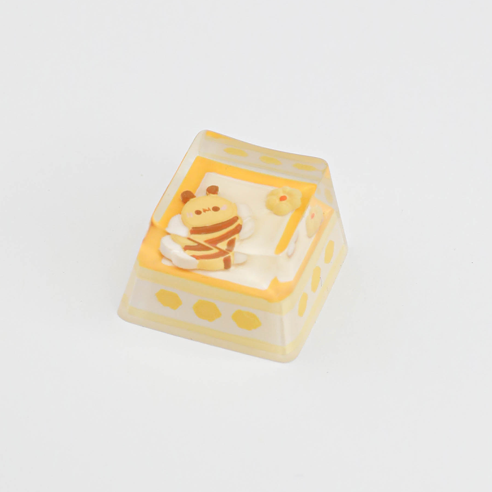 Cute Animal Bedroom Scene Resin Artisan Keycaps - 5 Kawaii Designs