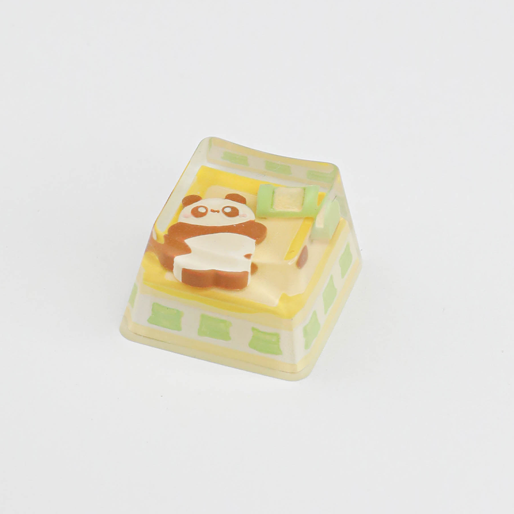 Cute Animal Bedroom Scene Resin Artisan Keycaps - 5 Kawaii Designs