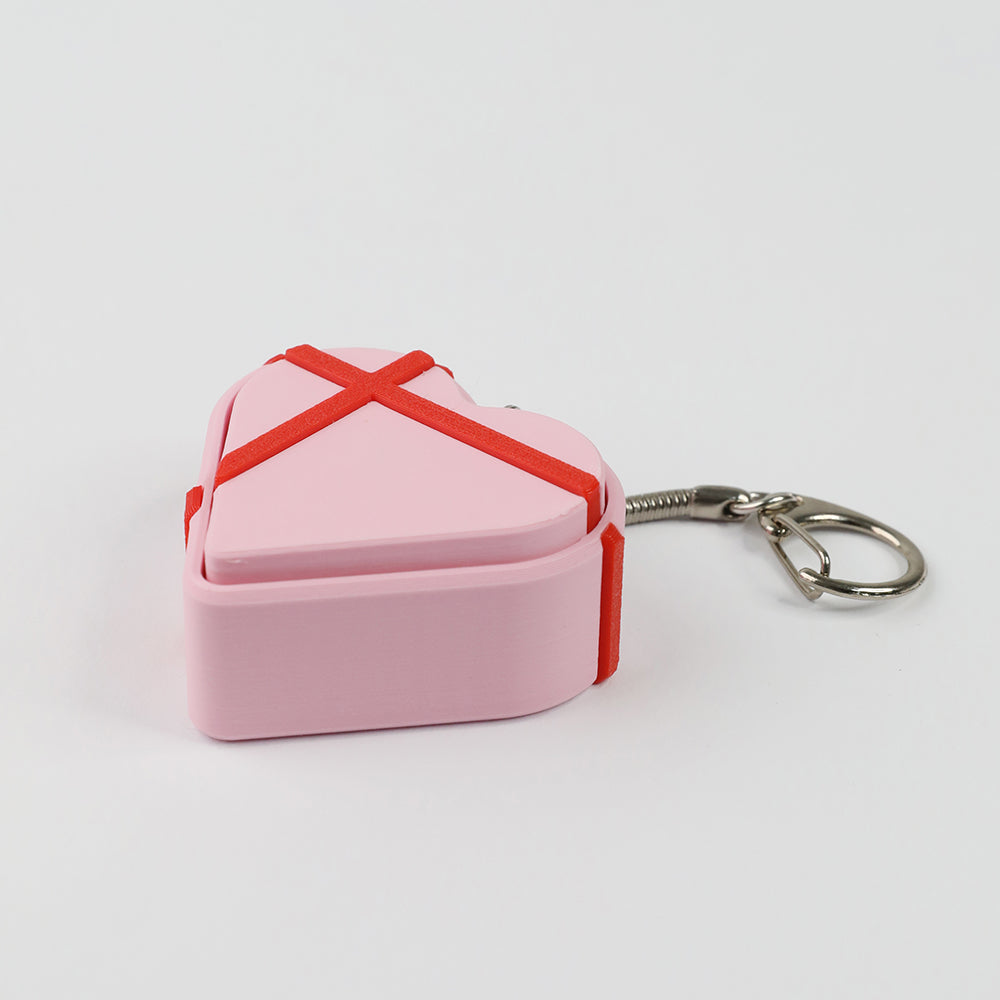 Cute Heart Gift Box Inspired Click Fidget Toy Relaxing Office Desk Toy