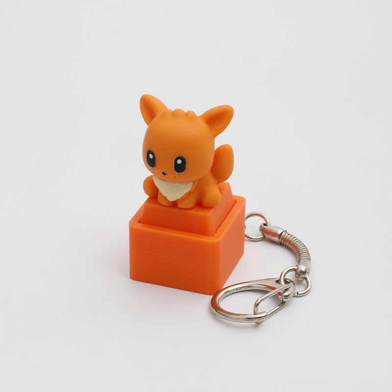 Animal Click Fidget Toy Portable Stress Relief Keychain, Anti-Anxiety Sensory Toy for Animal Lovers Adults & Kids