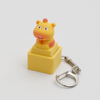 Animal Click Fidget Toy Portable Stress Relief Keychain, Anti-Anxiety Sensory Toy for Animal Lovers Adults & Kids