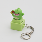 Animal Click Fidget Toy Portable Stress Relief Keychain, Anti-Anxiety Sensory Toy for Animal Lovers Adults & Kids