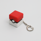 Poké Ball Fidget Clicker Toy - Stress Relief Keychain