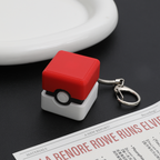 Poké Ball Fidget Clicker Toy - Stress Relief Keychain