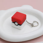 Poké Ball Fidget Clicker Toy - Stress Relief Keychain