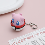 Poké Ball Mew Fidget Toy Anime Cartoon Click Stress Relief Keychain Cute Sensory Decompression Toy