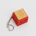 Currency Symbol Clicker Fidget Toy - Yen & Dollar Sign Stress Relief Keychain, Novelty Decompression Toy for Adults & Kids