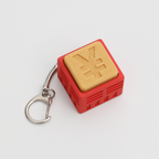 Currency Symbol Clicker Fidget Toy - Yen & Dollar Sign Stress Relief Keychain, Novelty Decompression Toy for Adults & Kids