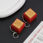 Currency Symbol Clicker Fidget Toy - Yen & Dollar Sign Stress Relief Keychain, Novelty Decompression Toy for Adults & Kids