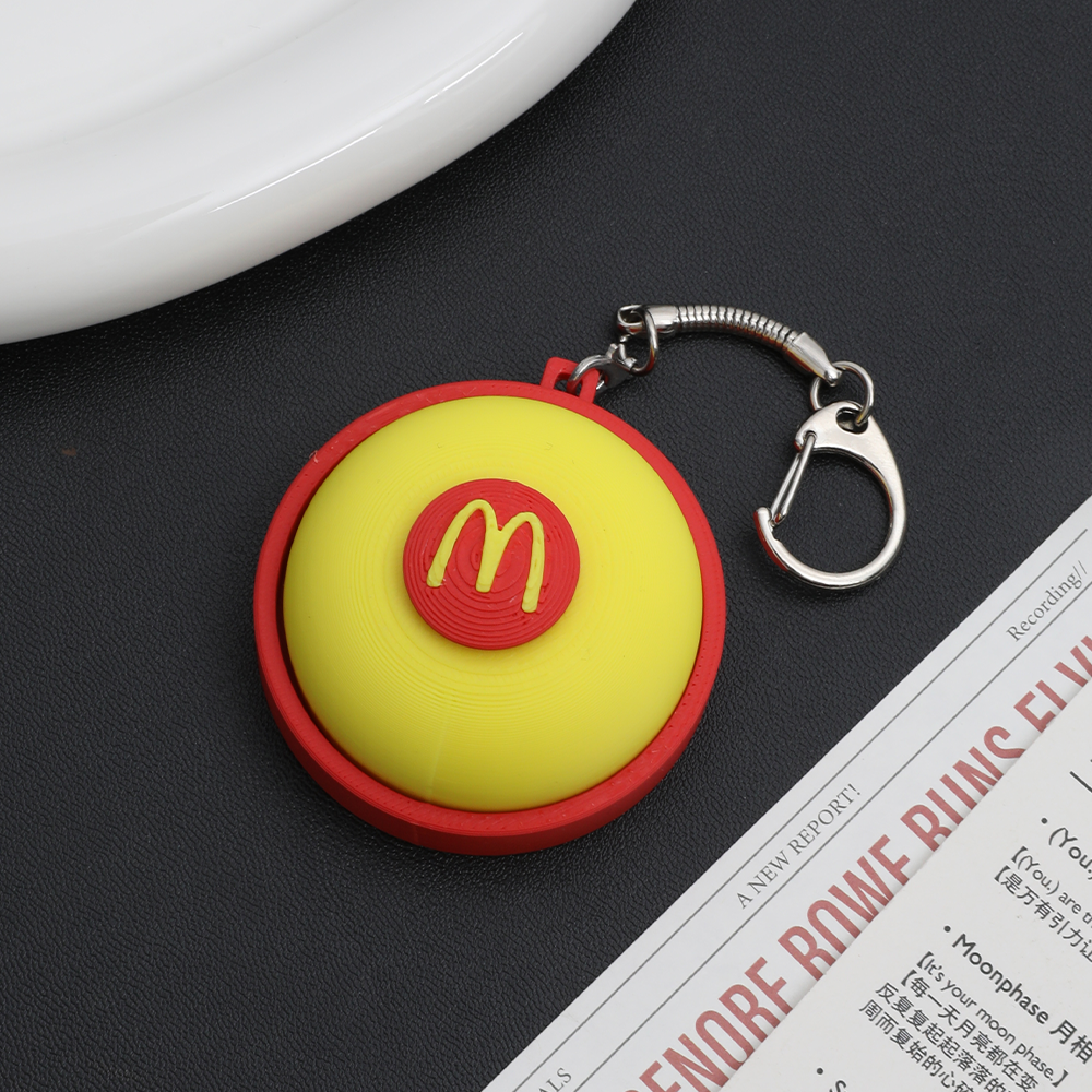 McDonald's Bell Fidget Toy Mini Bell Click Stress Relief Keychain Novelty Portable Sensory Decompression Toy