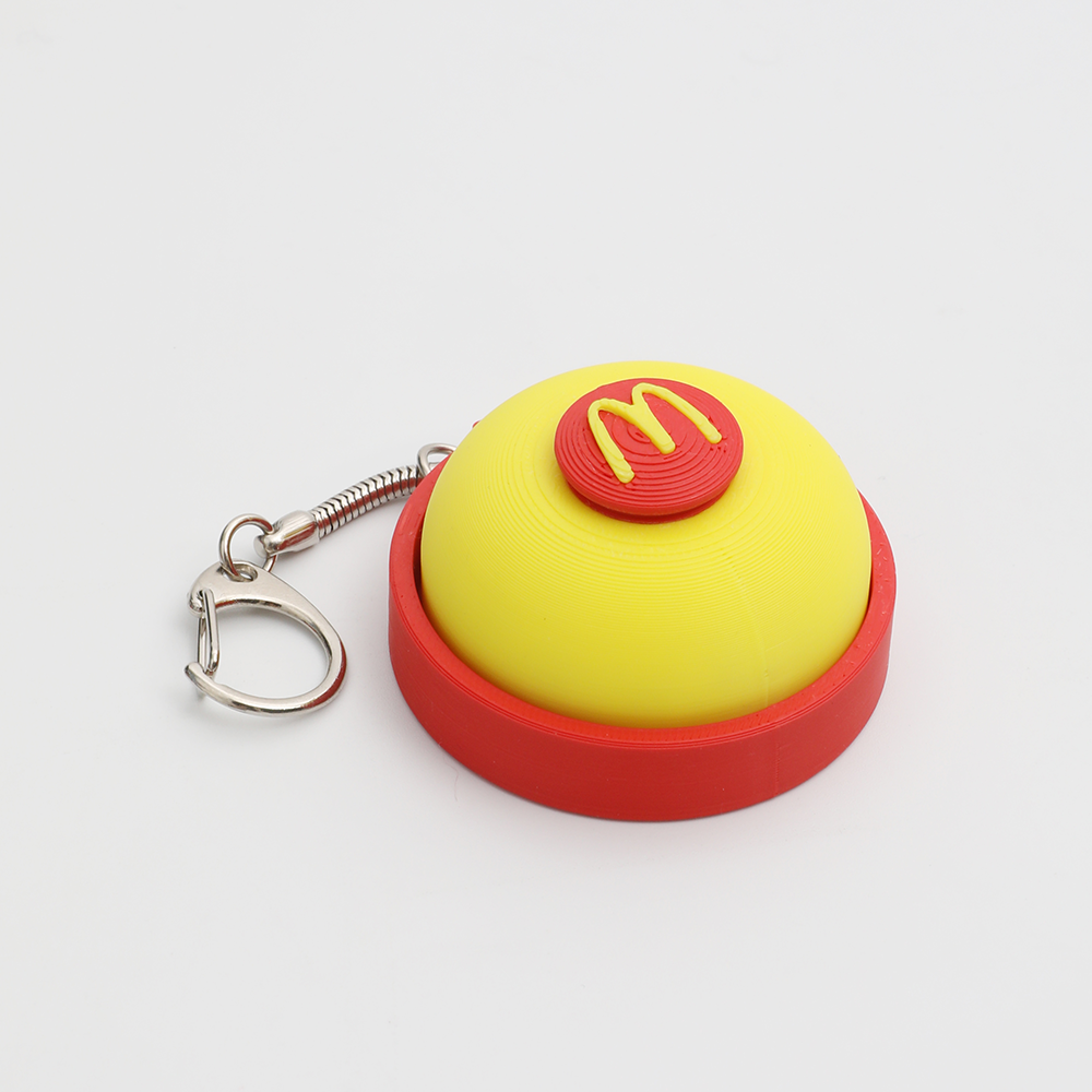 McDonald's Bell Fidget Toy Mini Bell Click Stress Relief Keychain Novelty Portable Sensory Decompression Toy