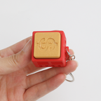 Currency Symbol Clicker Fidget Toy - Yen & Dollar Sign Stress Relief Keychain, Novelty Decompression Toy for Adults & Kids