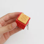 Currency Symbol Clicker Fidget Toy - Yen & Dollar Sign Stress Relief Keychain, Novelty Decompression Toy for Adults & Kids