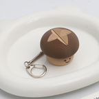 Mini Mushroom Fidget Toy Cute Fungus Shape Click Stress Relief Keychain Portable Sensory Decompression Toy