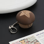 Mini Mushroom Fidget Toy Cute Fungus Shape Click Stress Relief Keychain Portable Sensory Decompression Toy