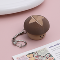Mini Mushroom Fidget Toy Cute Fungus Shape Click Stress Relief Keychain Portable Sensory Decompression Toy