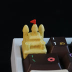 Sand Castle Artisan Keycap, 3D Hand-Painted Custom Keycap for Cherry MX Mechanical Keyboards