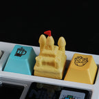 Sand Castle Artisan Keycap, 3D Hand-Painted Custom Keycap for Cherry MX Mechanical Keyboards