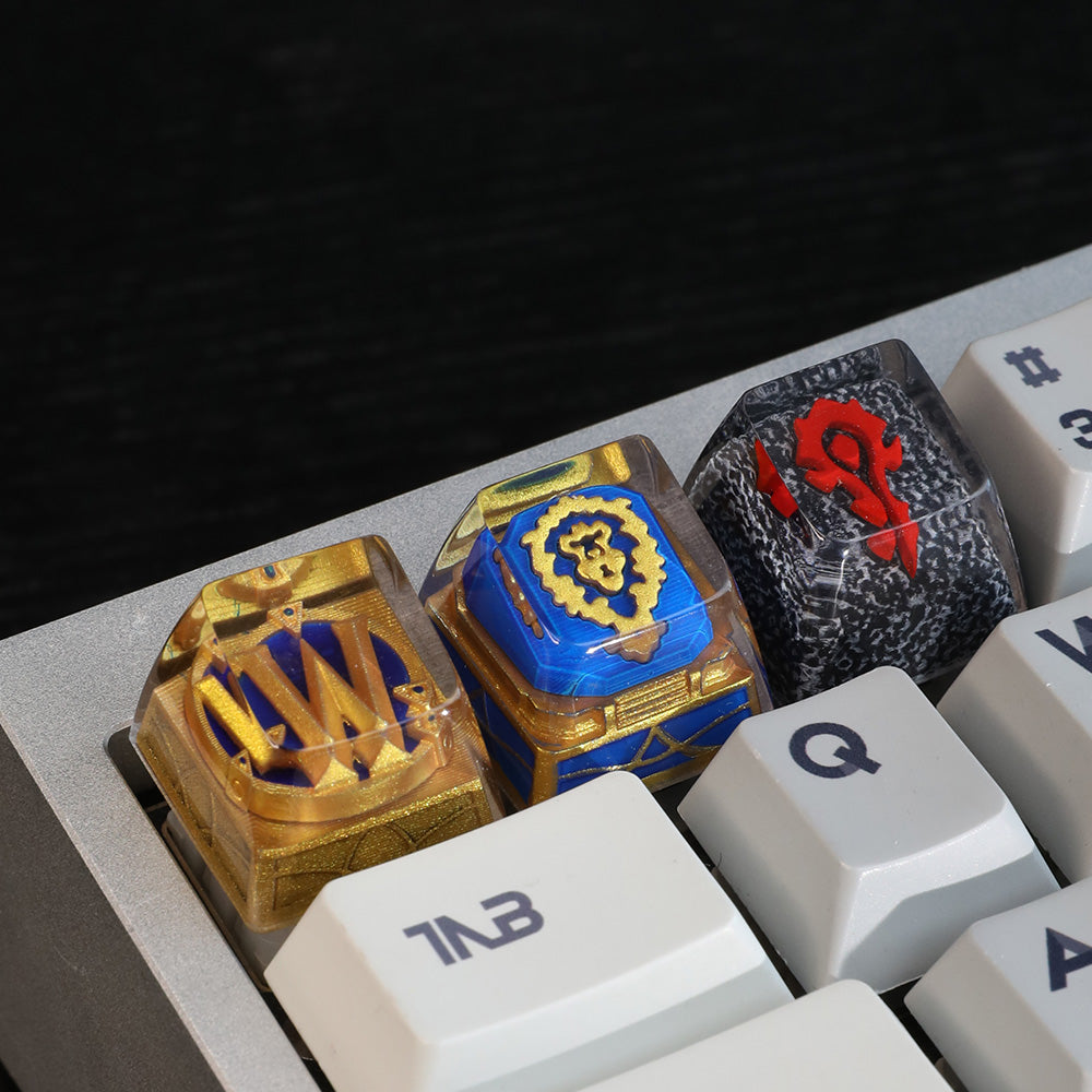 World of Warcraft Alliance & Horde Artisan Resin Keycaps