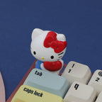 Hello Kitty 3D Artisan Keycap, Cute Hand-Painted Custom Keycap for Cherry MX Mechanical Keyboards